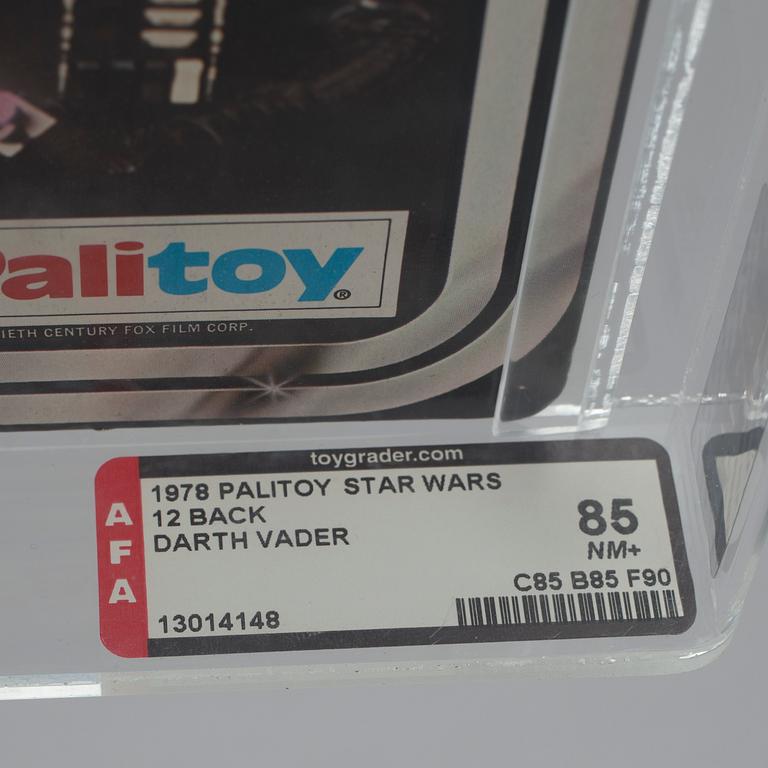 STAR WARS, Darth Vader 12 back, AFA85 NM+, Palitoy 1978.
