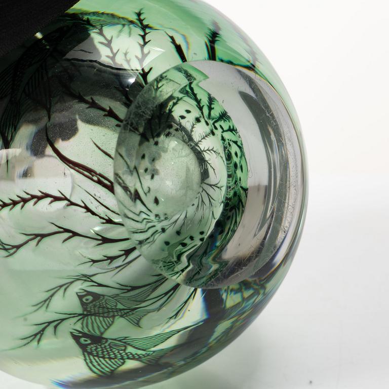 Edward Hald, a Fish Graal vase, Orrefors.