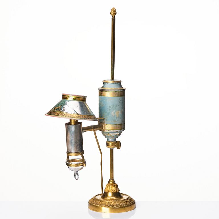 A French oil lamp, first half of the 19th century.