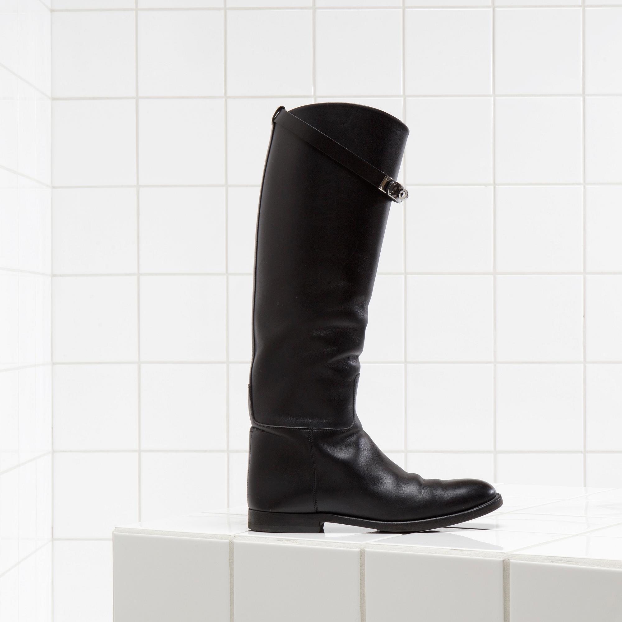 STÖVLAR, Hermès, "Jumping" storlek 37,5.