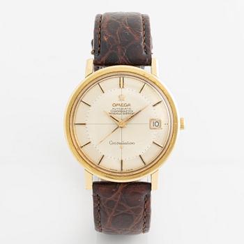 Omega, Constellation, "Pie-Pan", wristwatch, 35.5 mm.