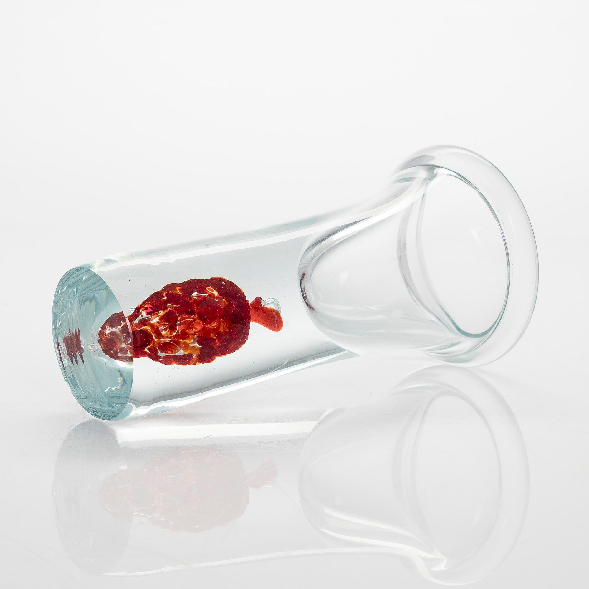 Joonas Laakso, glasskulptur, signerad Joonas Laakso.