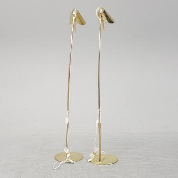 A pair of IKEA floor lamps.