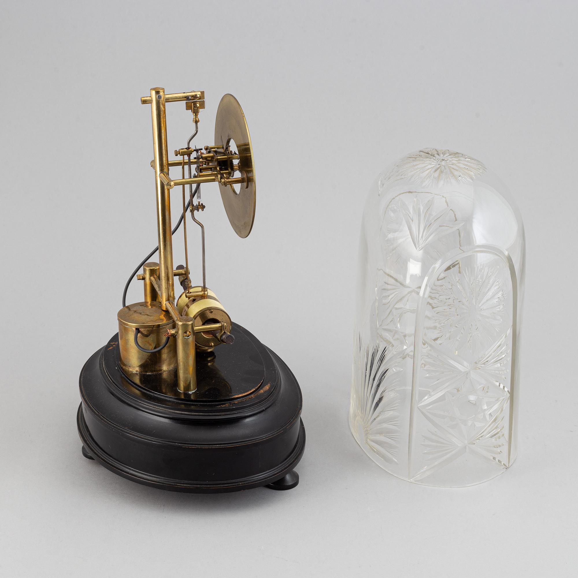 A Bulle patent table clock, circa 1900.