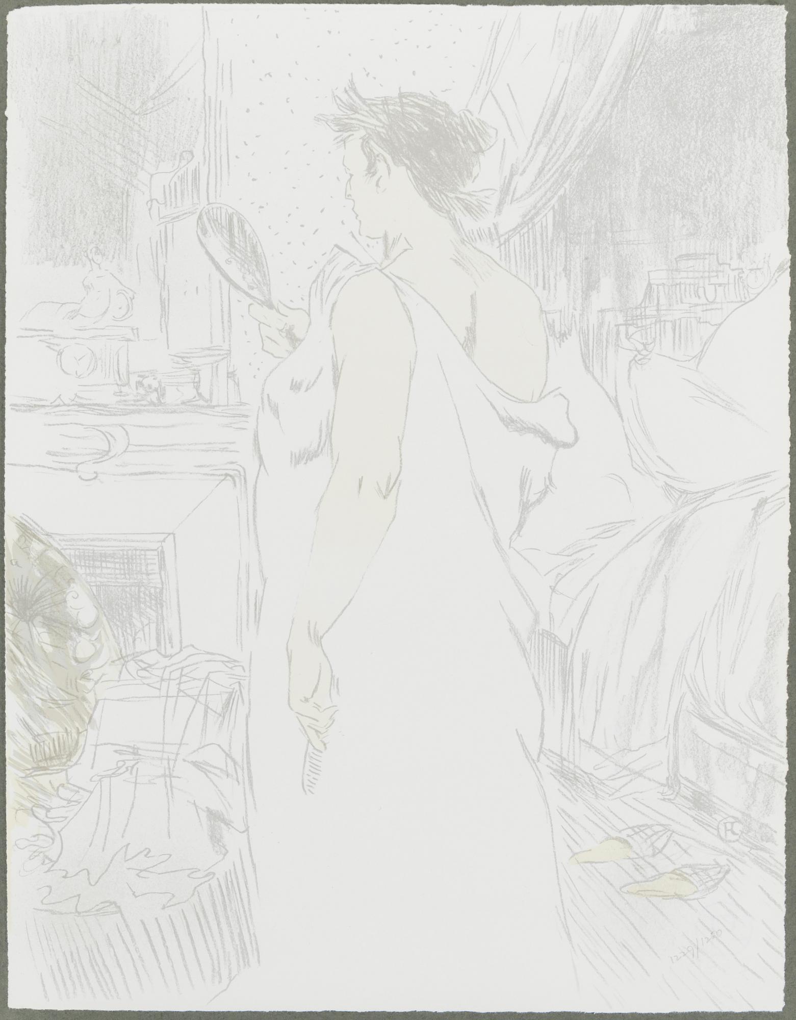 MAPP med färglitografier, 11 st, "Elles", efter Henri Toulouse-Lautrec, numrerad upplaga 1229/1250, London, 1969.