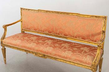 SOFFA Louis XVI omkring 1800.
