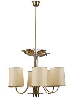43. Paavo Tynell, A SIX-LIGHT CEILING LAMP.