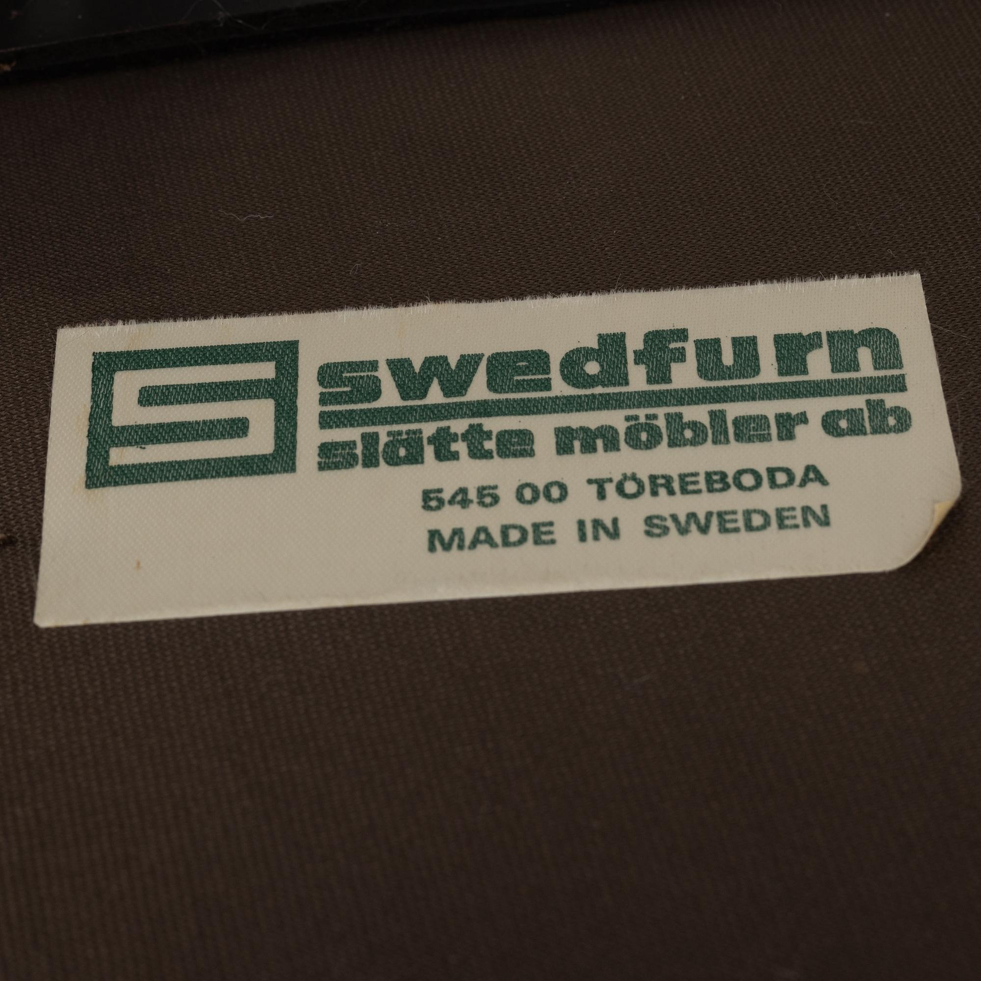 Fåtölj, Swedfurn, Slätte möbler, Töreboda, 1900-talets andra hälft.