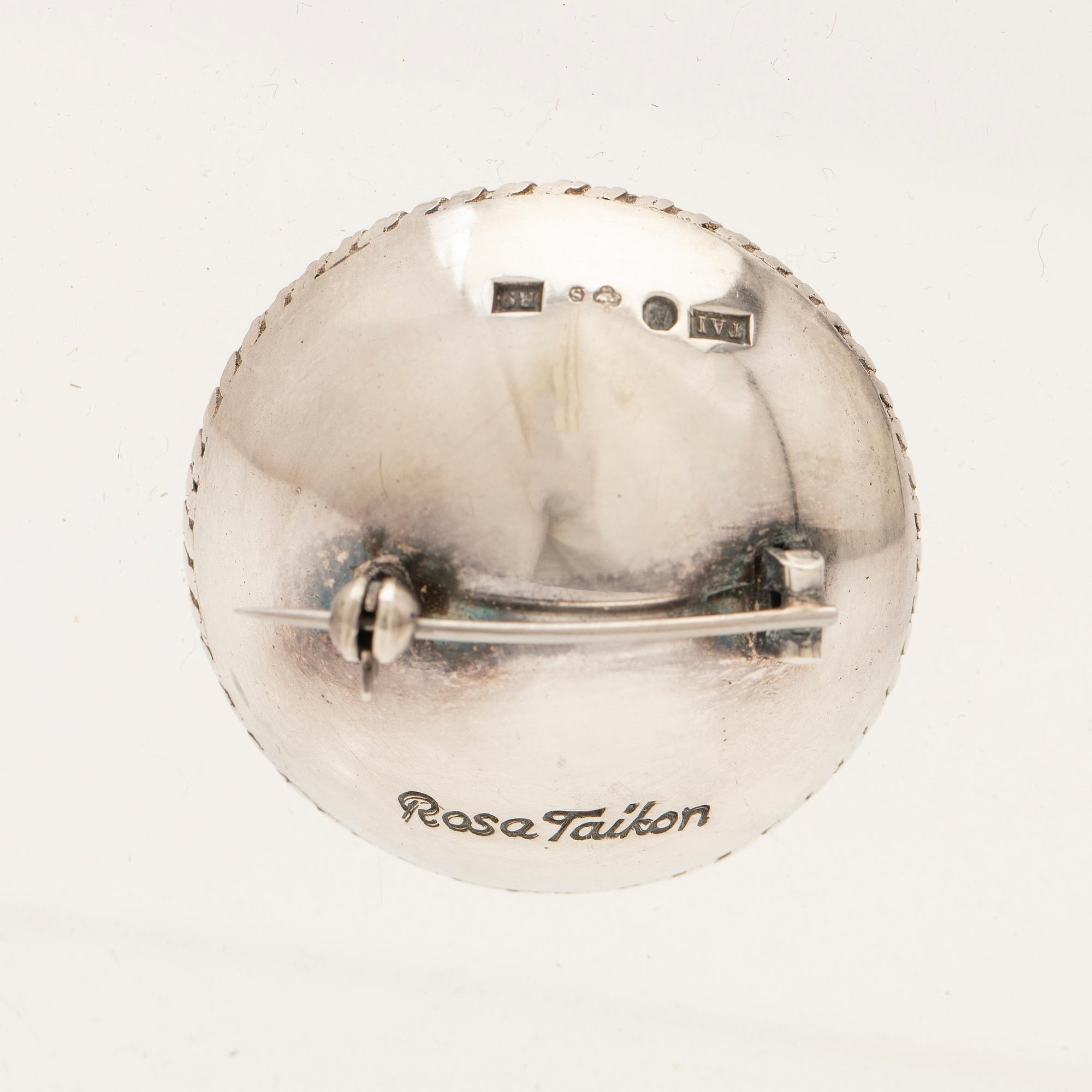 Rosa Taikon, Brosch, silver.