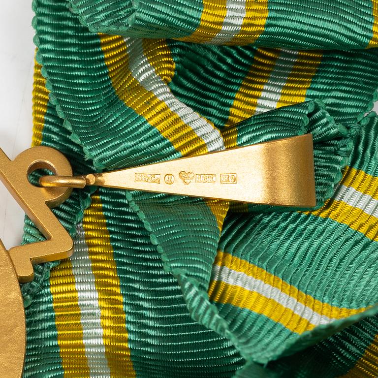 An 18K gold medal, Sporrong, Stockholm 1958.