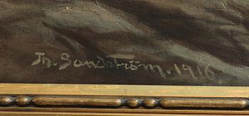 JOHAN OSSIAN-ANDERSSON, sign "Th Sandström", olja på duk, sign o dat 1916.