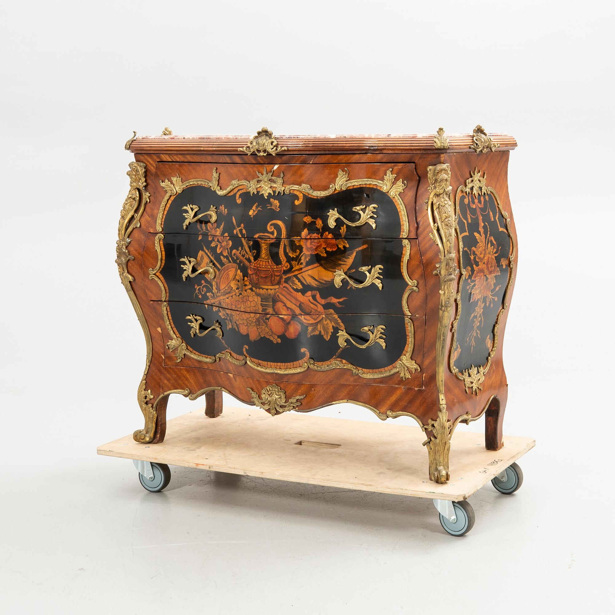 Bureau, probably Italy, Rococo style.