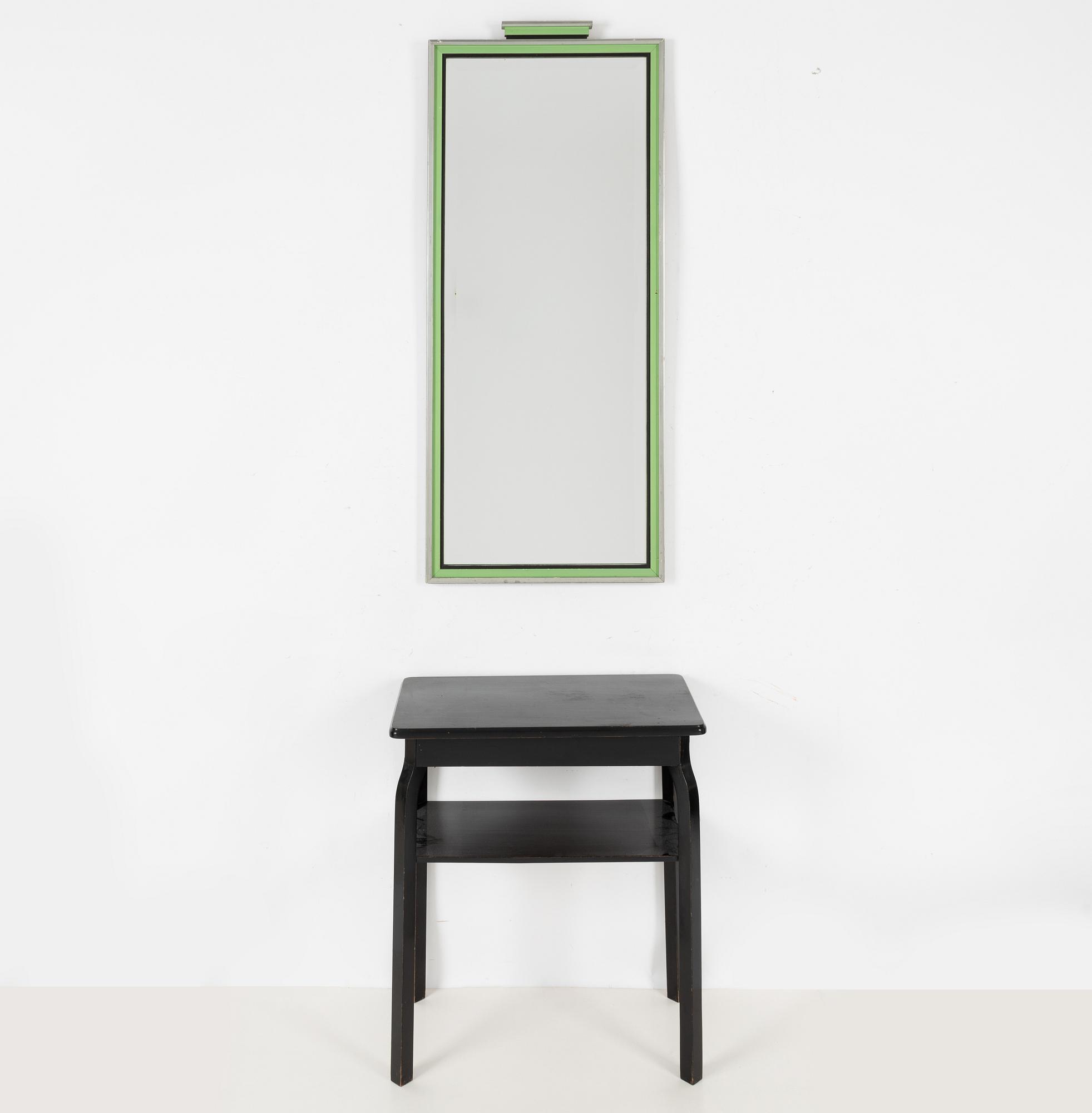 Spegel med konsolbord/hallmöbel, 1930-tal.