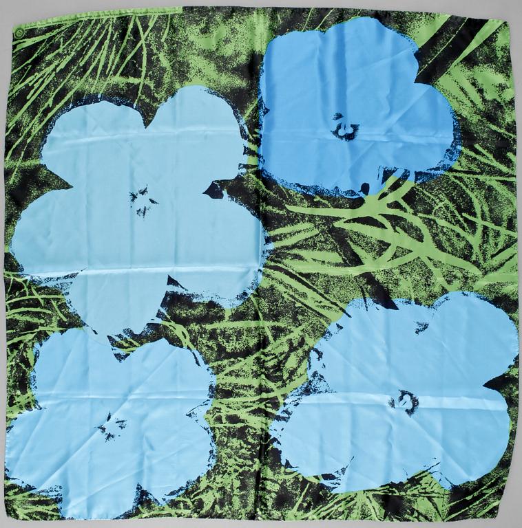 SCARF, motiv efter Andy Warhol "FLOWERS".