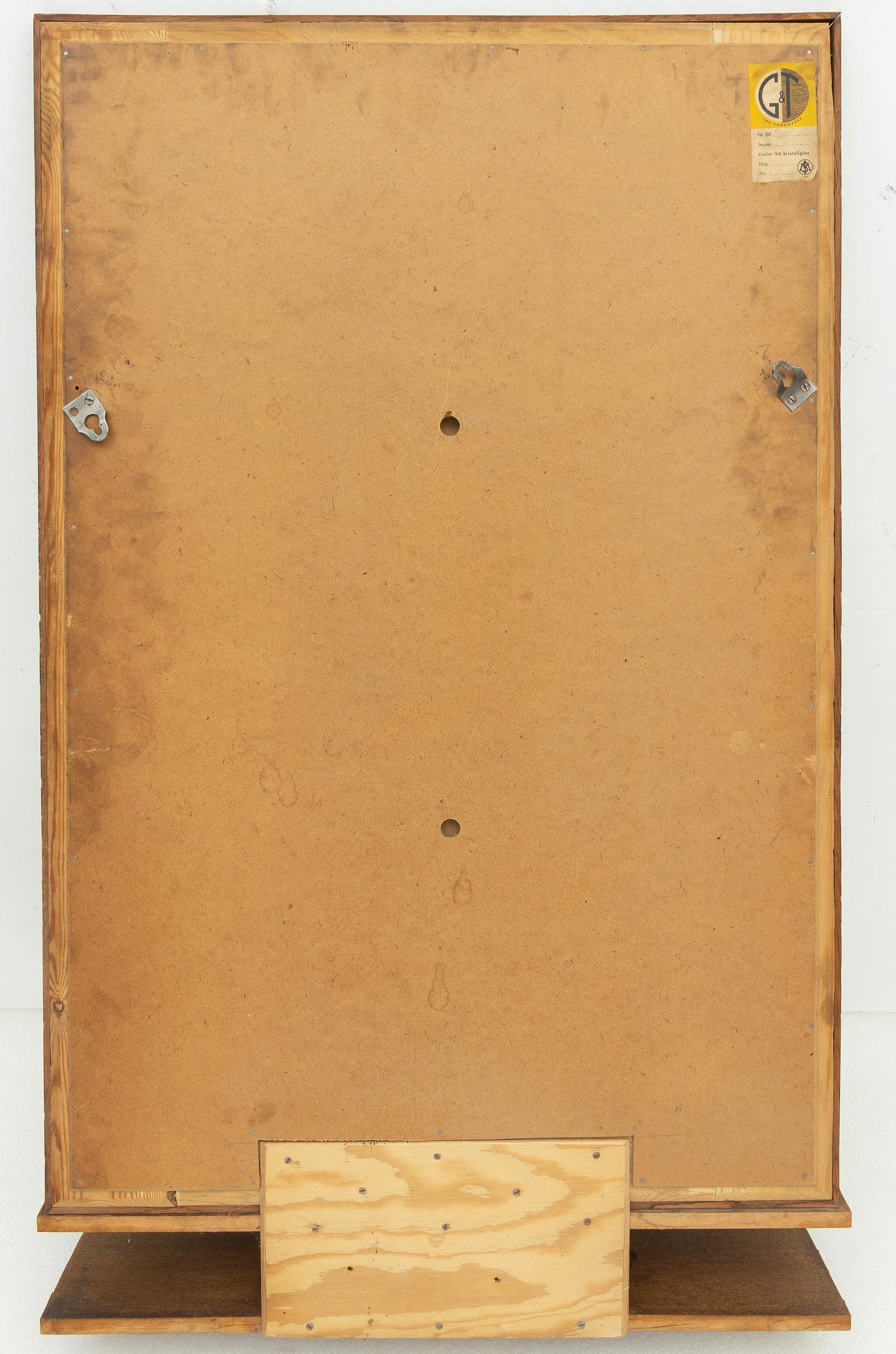 Spegel, Glas & Trä, Hovmantorp, 1900-talets andra hälft.