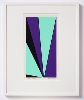 Olle Baertling, silkscreen in colours, 1964-68, signed 3/300.