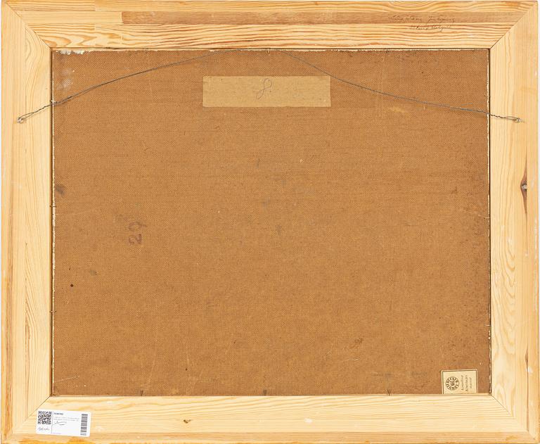 Lindorm Liljefors, Skogslandskap med jägare, hund och tjäder.