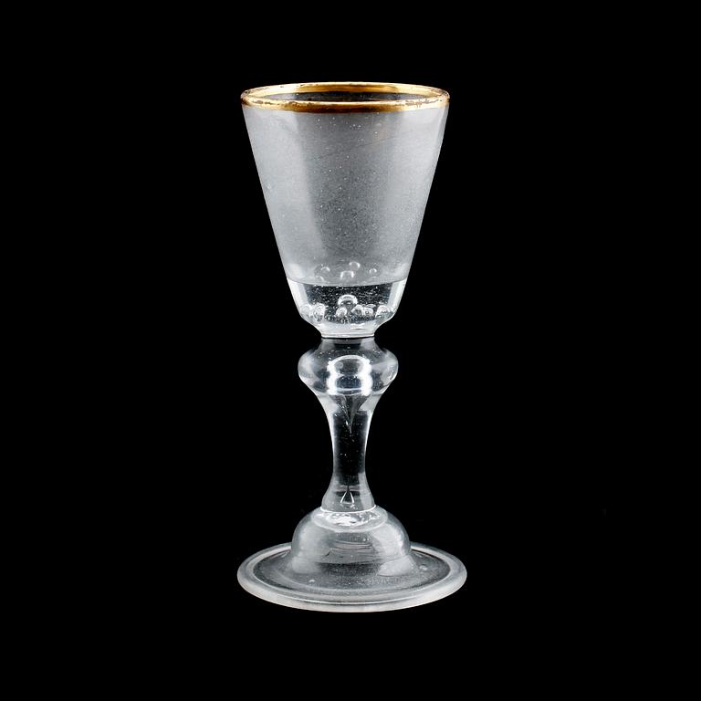 VINGLAS PÅ FOT, 1700-tal.