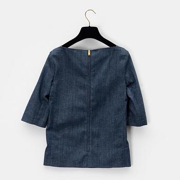 Céline, a denim top, size 34.
