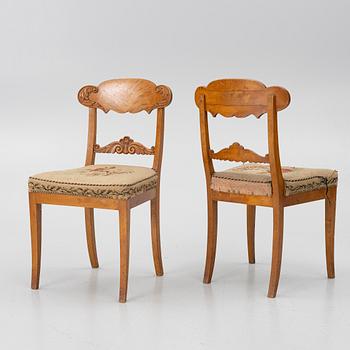 Stolar, 8 st , Karl-Johan, 1800-talets första hälft.