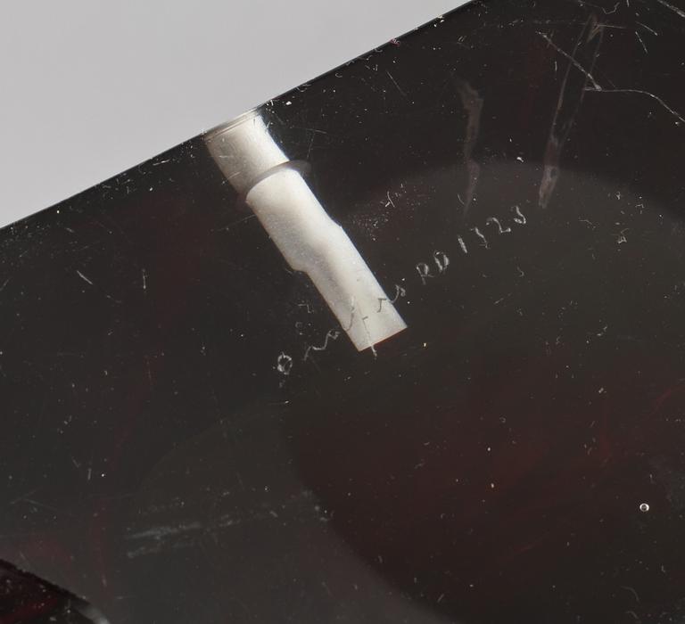 BORDSLAMPOR, 3 st, Carl Fagerlund, Orrefors, 1900-talets andra hälft.