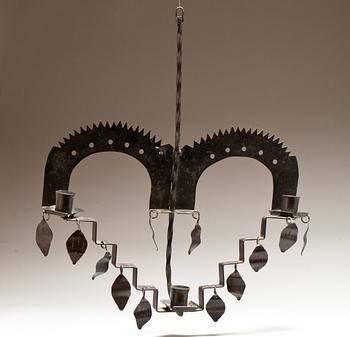 LJUSSTAKE, smidesjärn. Allmoge. 1900-tal.