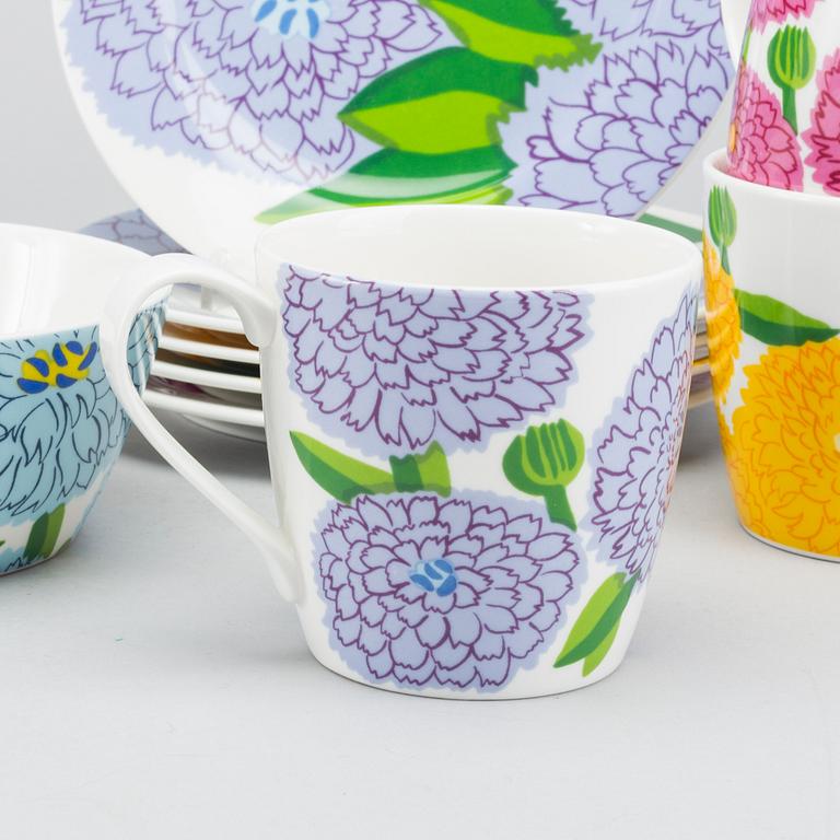 SERVISDELAR, 24 delar, porslin, "Primavera",  Marimekko/Iittala.