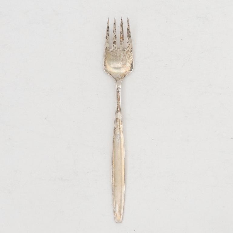 Besticksdelar, 24 st, silver, "Gammal dansk/Old Danish", bl a Cohr, Danmark.