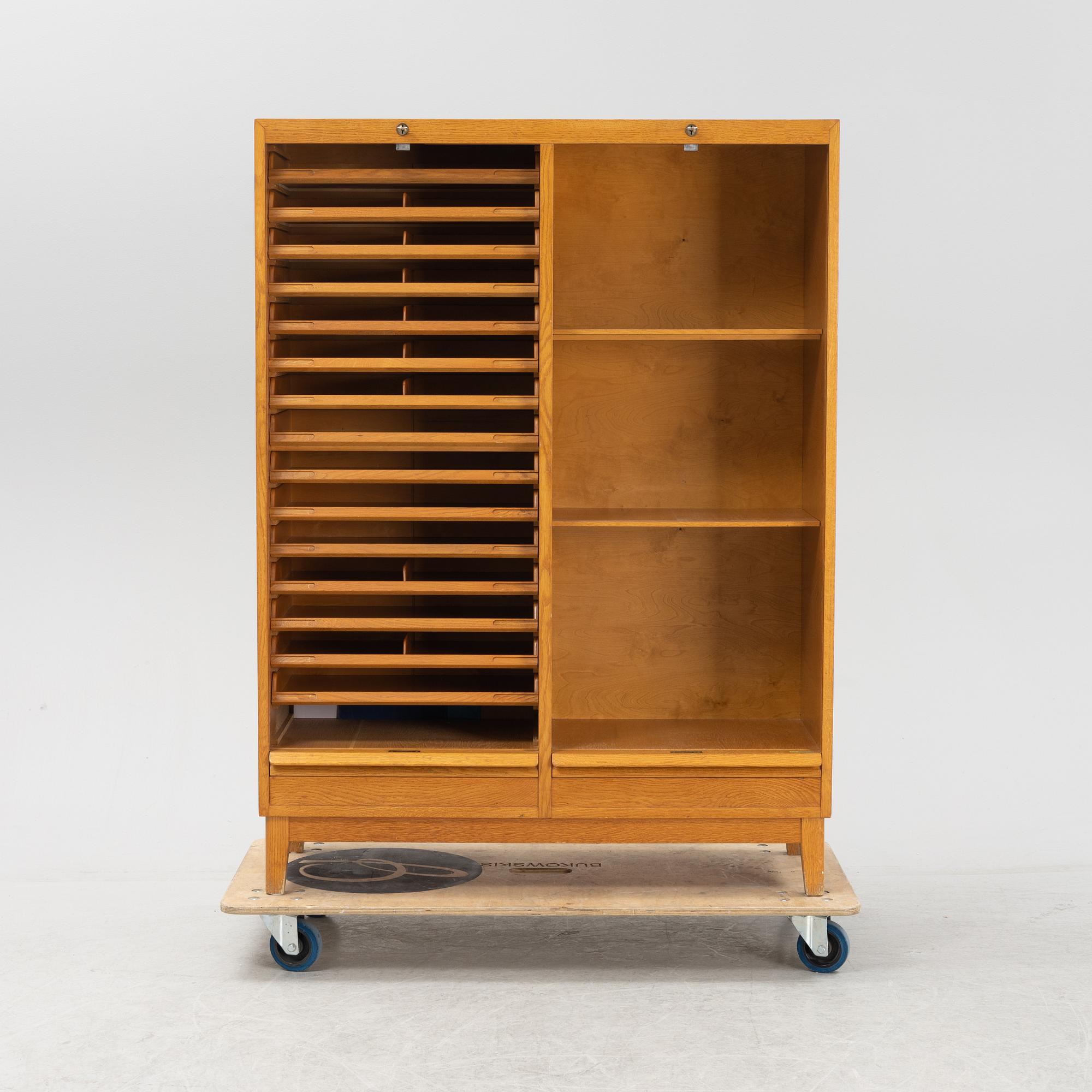 An archival cabinet, 1950's.