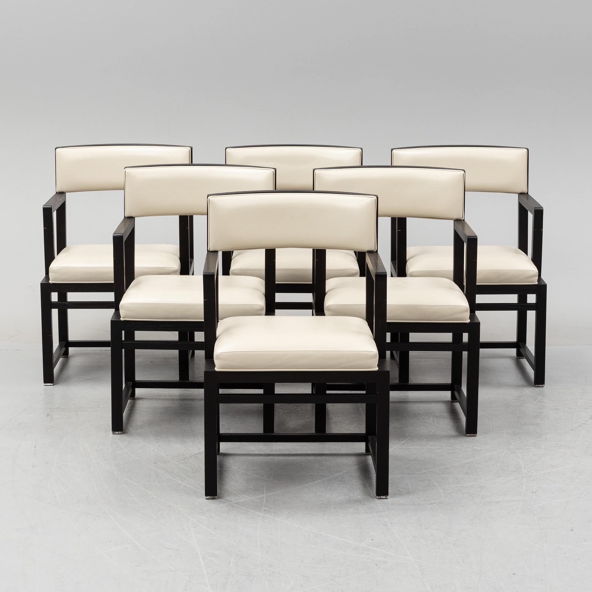 Antonio Citterio, six 'Simplice' armchairs, Maxalto, B&B Antonio Citterio, six 'Simplice' armchairs, Maxalto, B&B