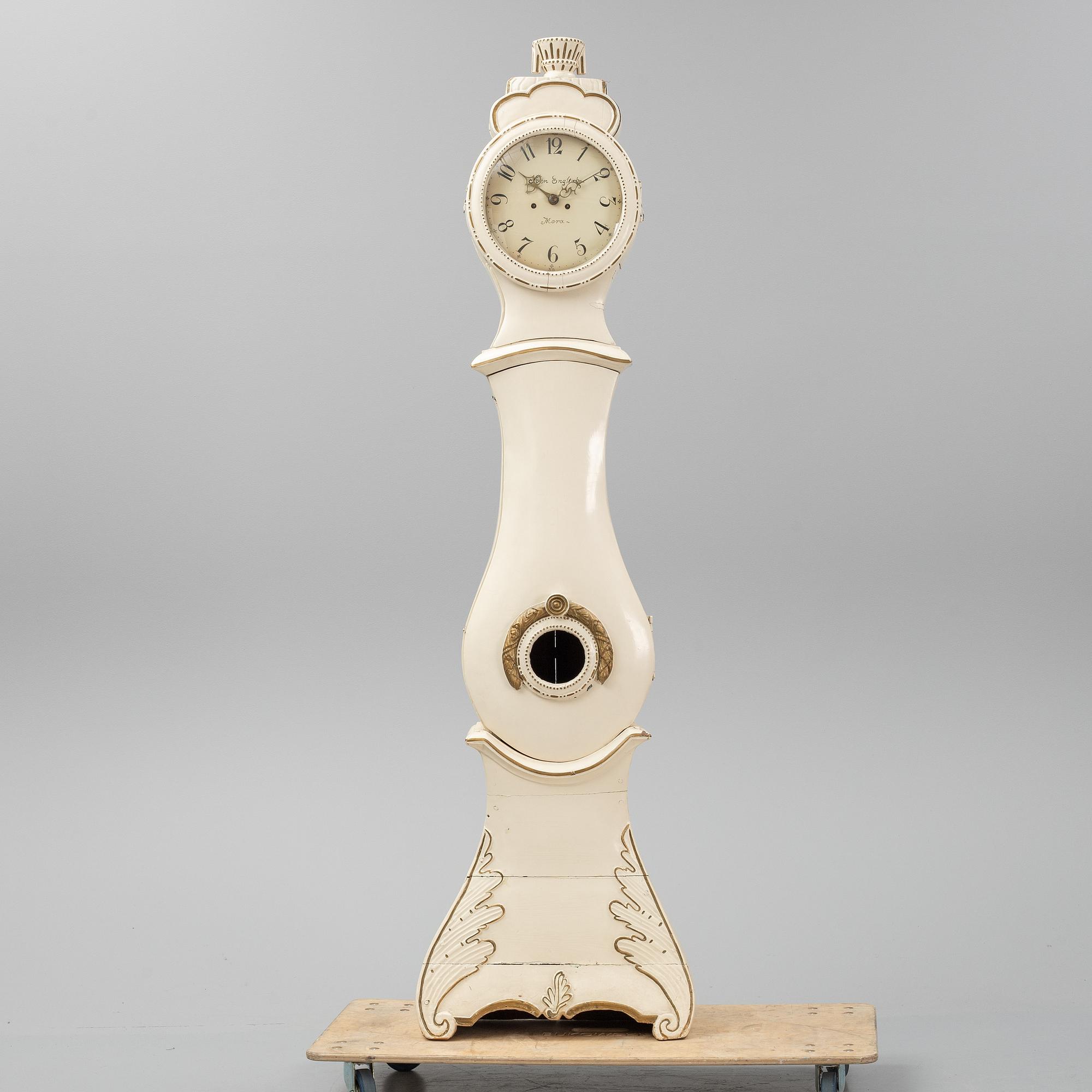 An early 19th century swedish longcase clock.