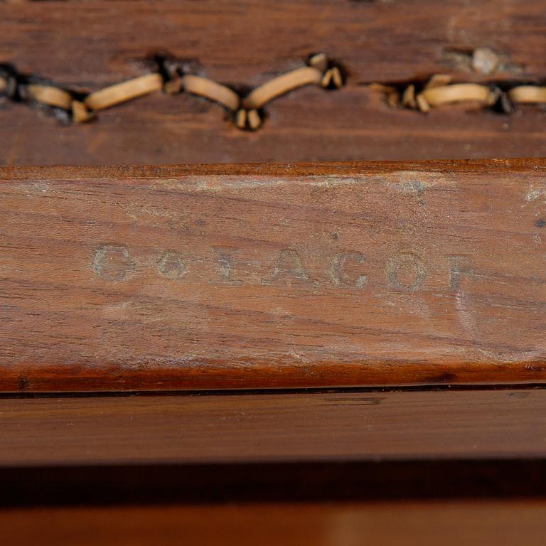 A set of four mahogany chairs, by Georges Jacob (Paris 1739-1814).