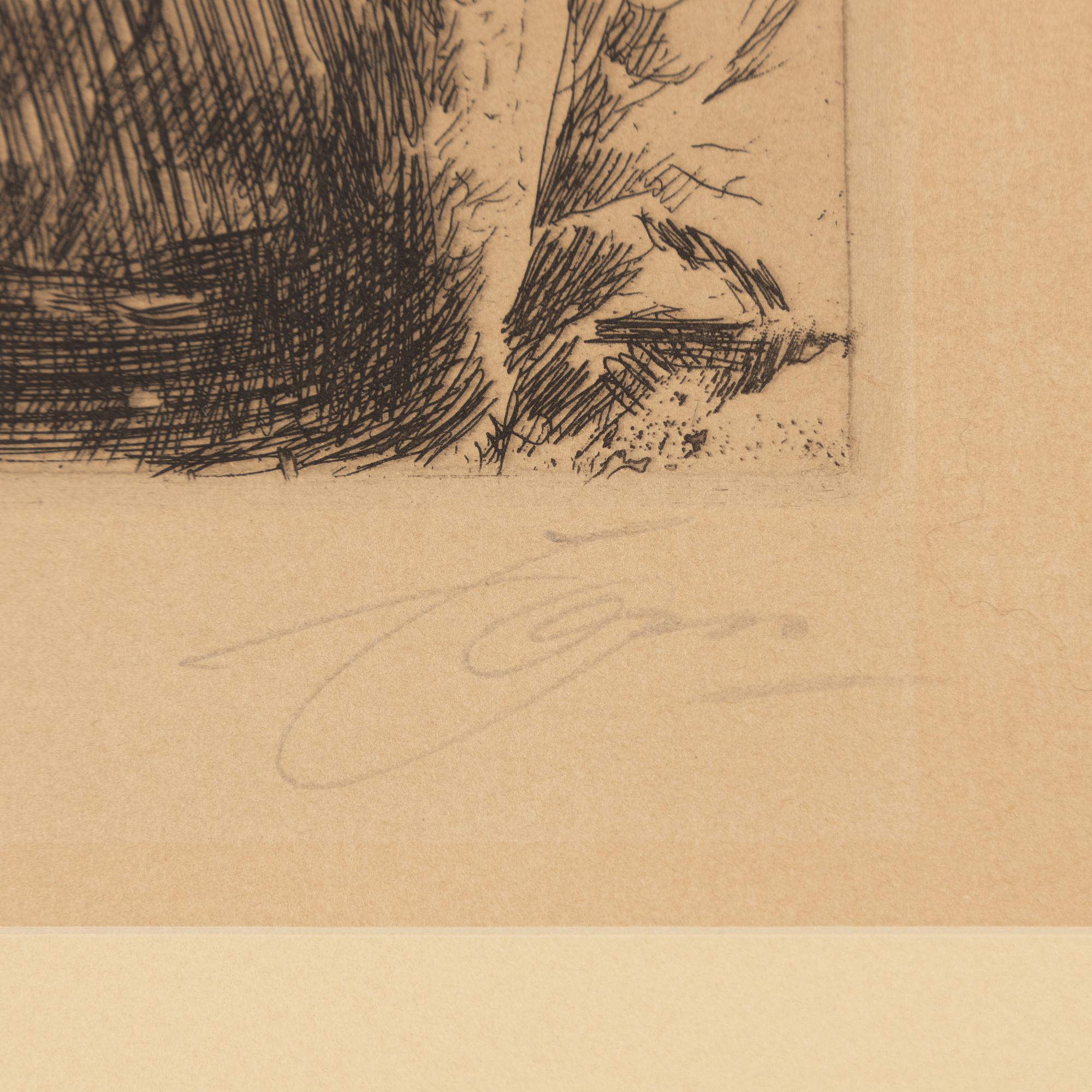 Anders Zorn, "Kyrkstöt".
