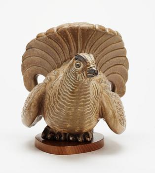 A Gunnar Nylund stoneware figure of a grouse, Rörstrand.