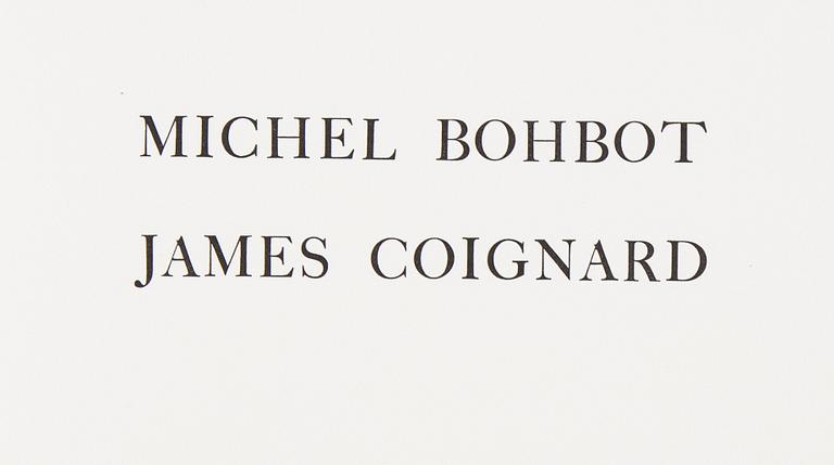 James Coignard, mapp med tre carborundum etsningar, 1981, signerade 72/75.
