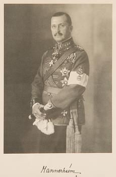 Mannerheim, painokuva kehystettynä.