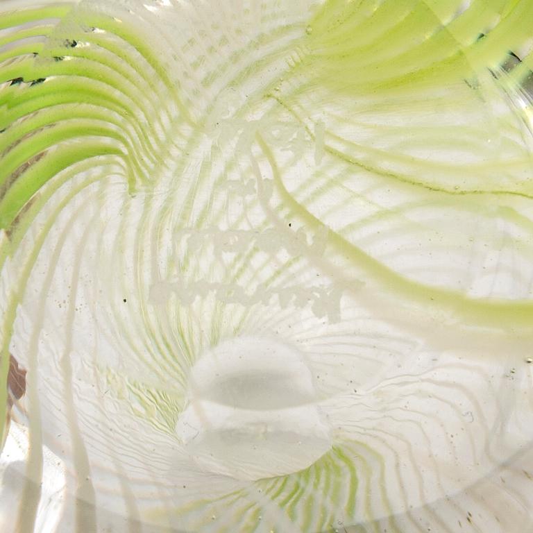 A signed Murano glas vase later part of the 20th century.