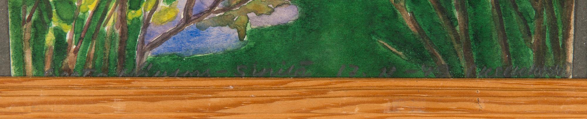 Greta Hällfors-Sipilä, Dogs playing in the garden.