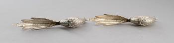 FIGURER, 1 par, silver, sydeuropa, 1900-talets andra hälft. Vikt ca 152 g.
