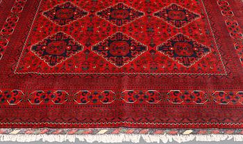 Matta, Afghan, sk Khan Mohammadi, ca 280 x 200 cm.