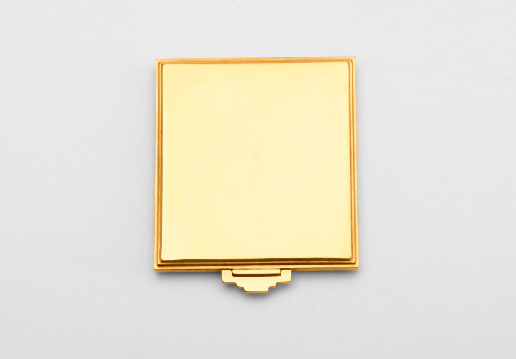A Georg Jensen 18k gold powder box, Copenhagen 1933-44.