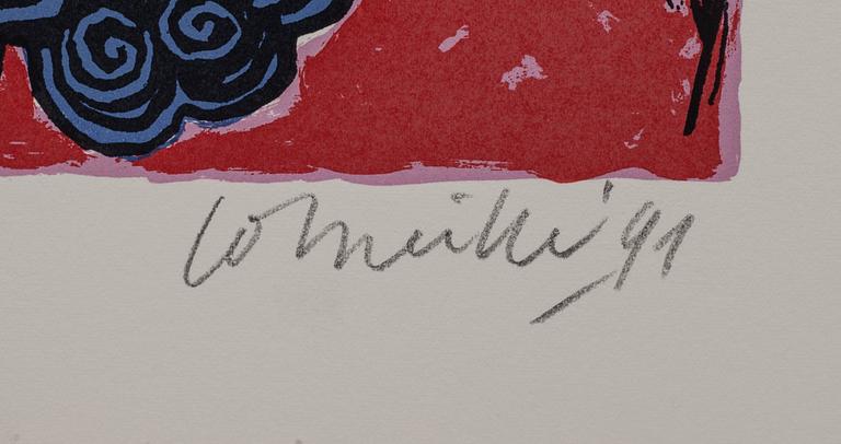 BEVERLOO CORNEILLE, mapp med 4 serigrafier, numrerade, signerade och daterade -91, 3/200.