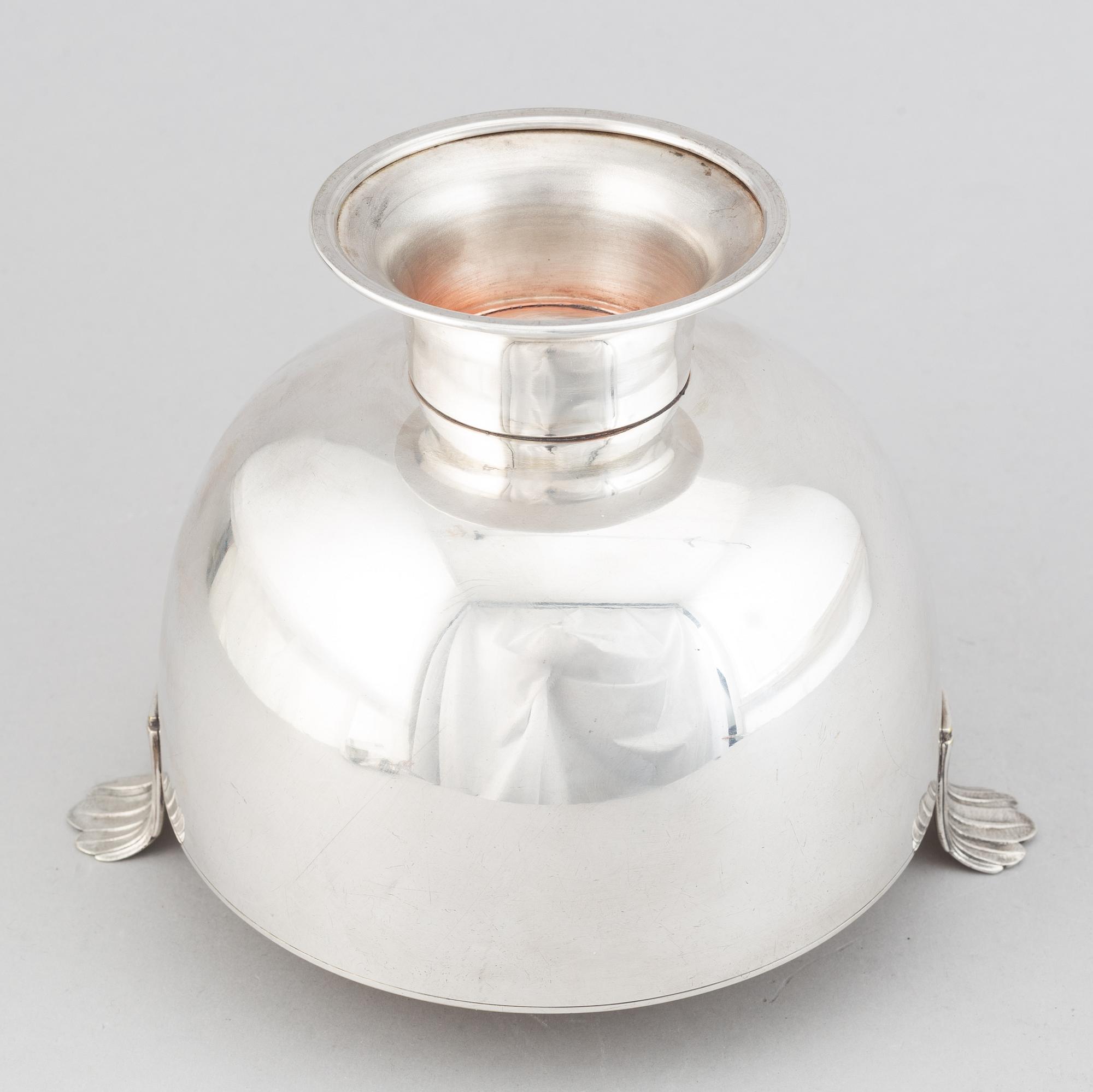 Karl Wojtech, a silver plated bowl, circa 1925.