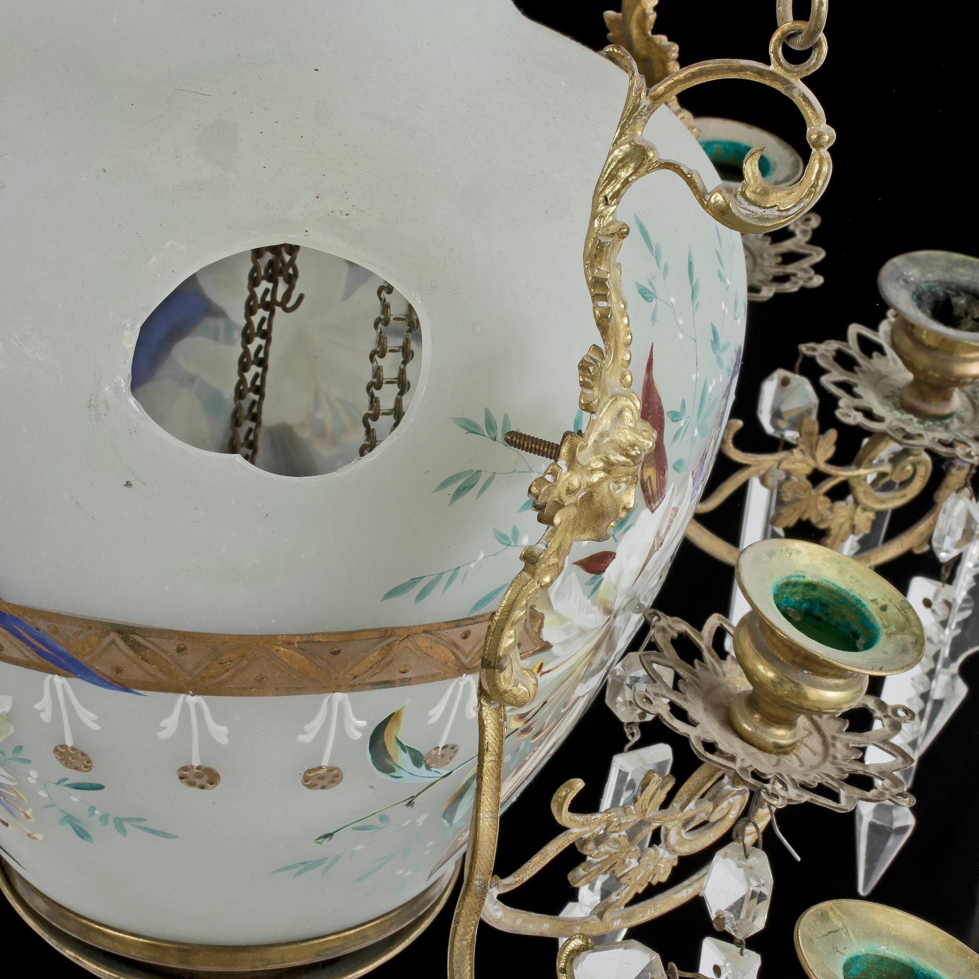 TAKAMPEL, flussglas, oscariansk, 1800-talets andra hälft.