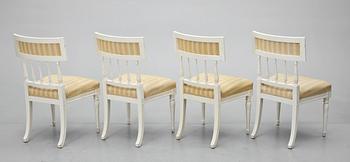 STOLAR, 4 st, sengustaviansk stil, omkring 1900-talets mitt.