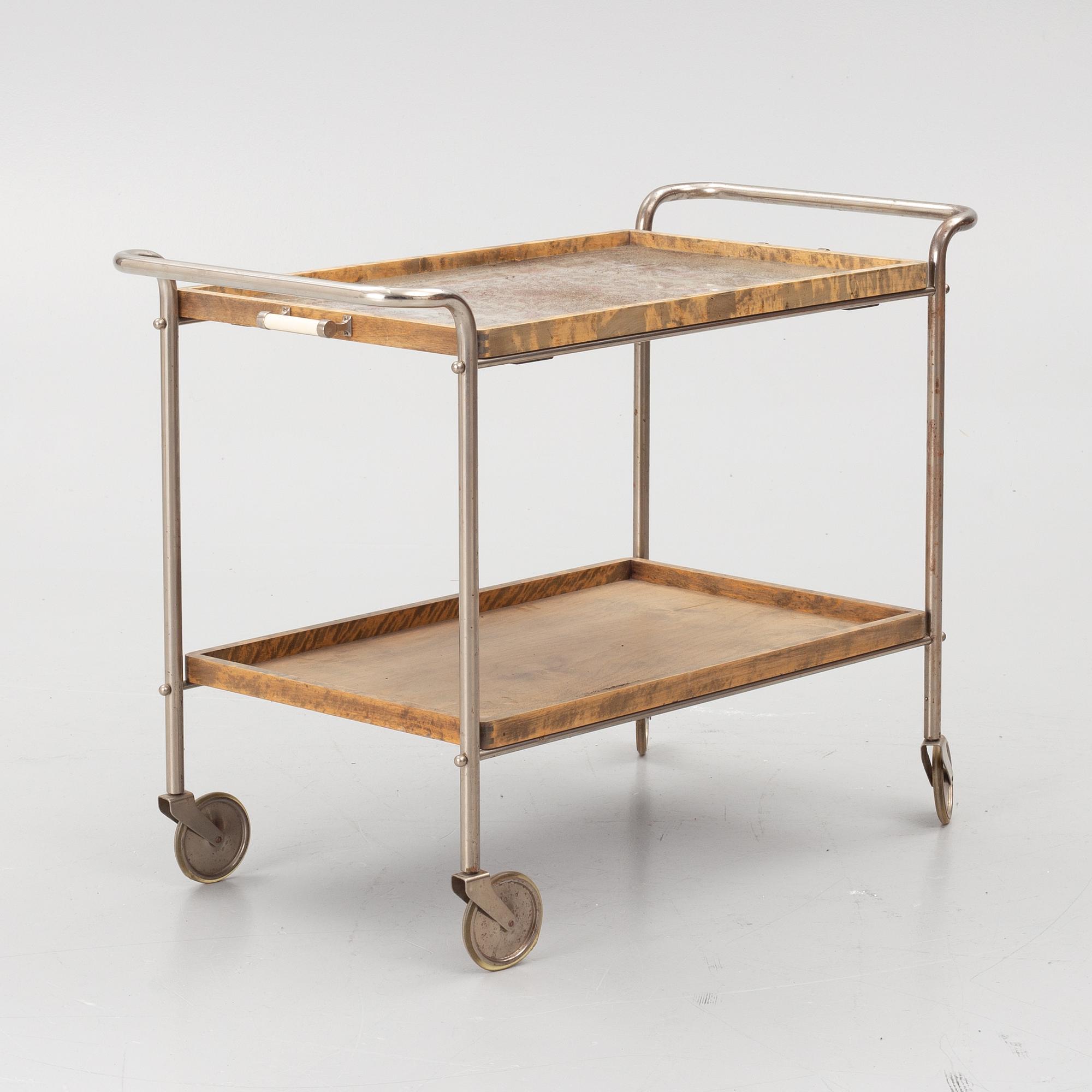 Serving trolley, Functionalist, 1930s.
