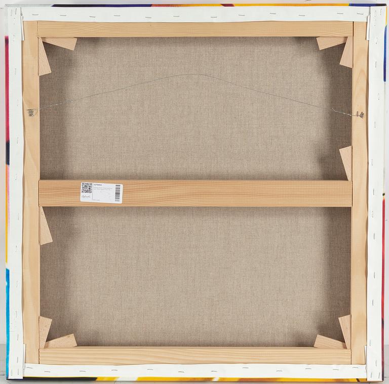 Philippe Huart, silkscreen in colours on canvas, 2009, signed 7/25.