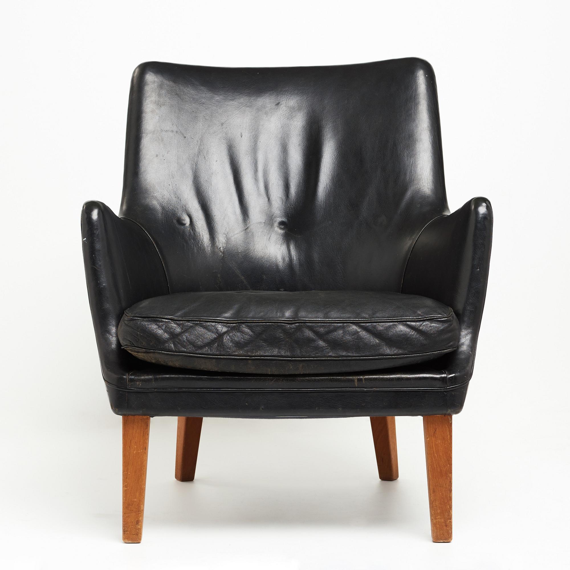 A 1950s/1960s easy chair by Arne Vodder, Ivan Schechter, Denmark.