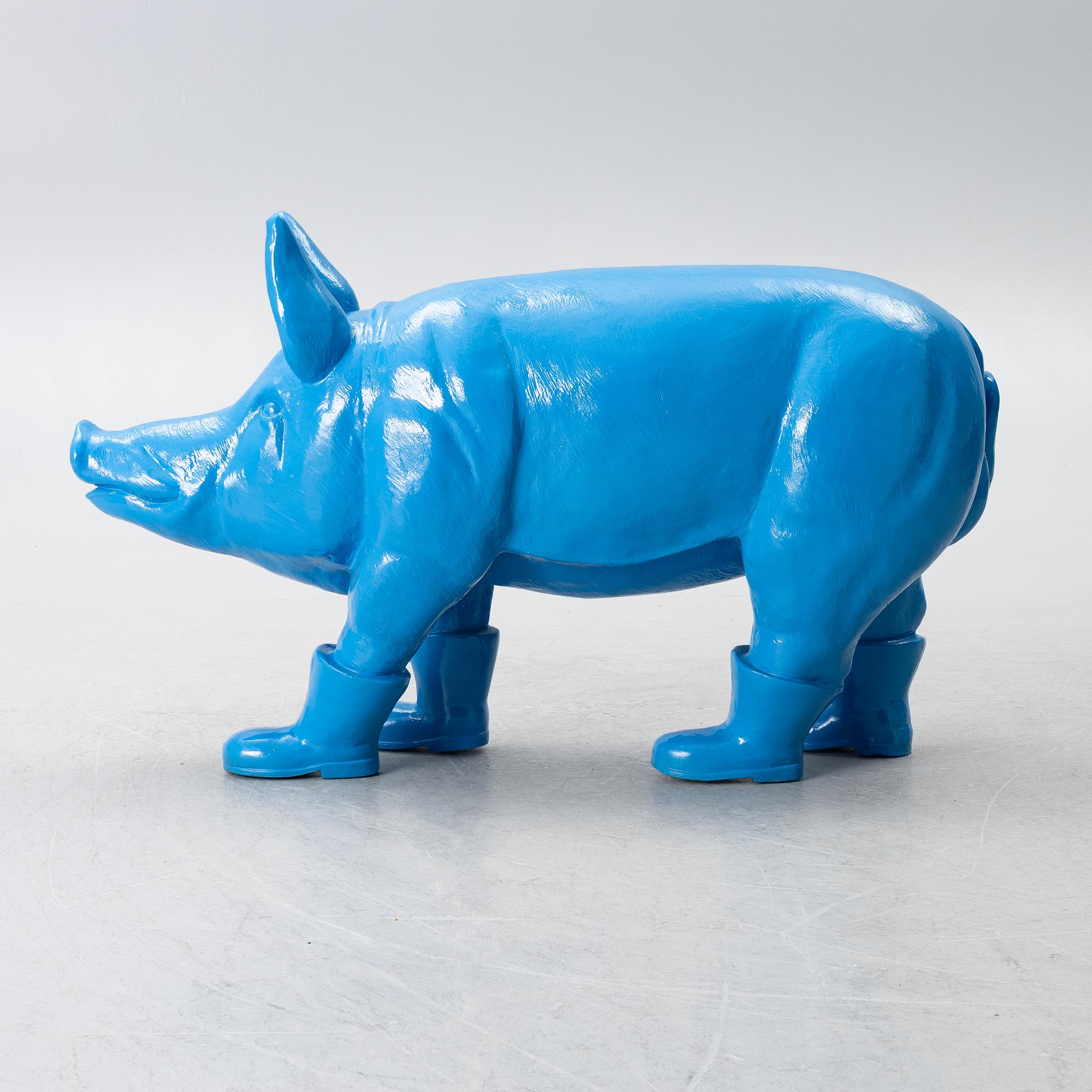 William Sweetlove, "Cloned blue father pig" (Blue).