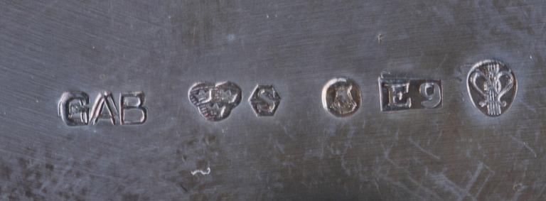 BÄGARE, 2 st, silver, MGAB 1969 och GAB 1955.